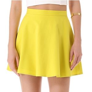 Club Monaco Yellow Ani Skirt